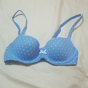 Gap blue polka dot bra